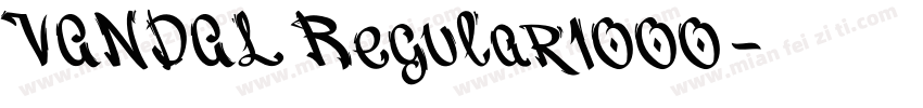 VANDAL Regular1000字体转换